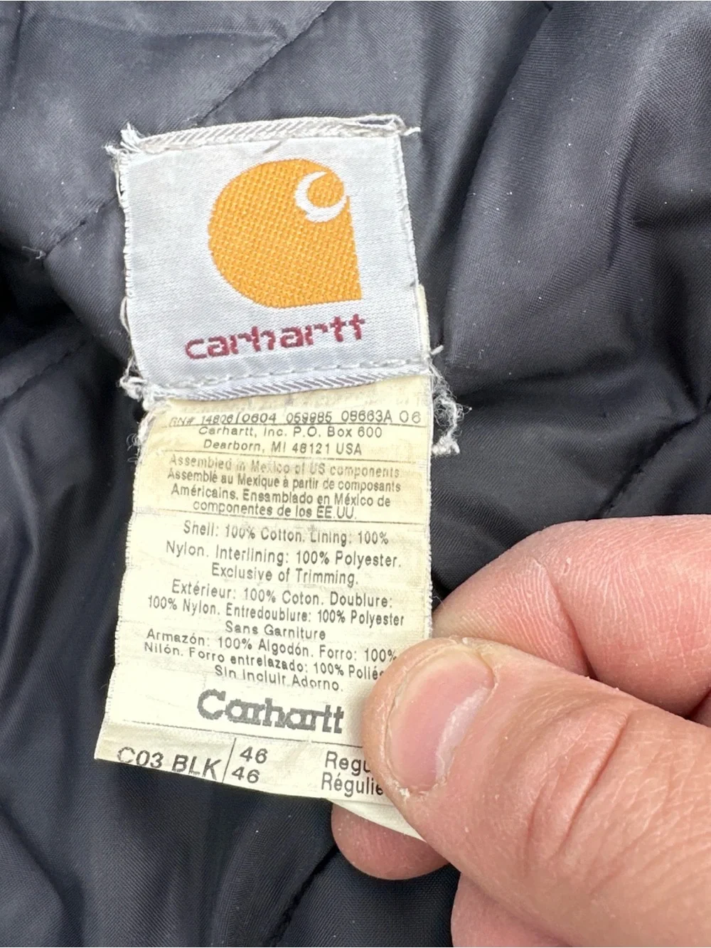 Vintage Carhartt Canvas Arctic Work Jacket Men’s Size XL - Picture 3 of 7